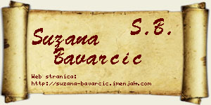 Suzana Bavarčić vizit kartica